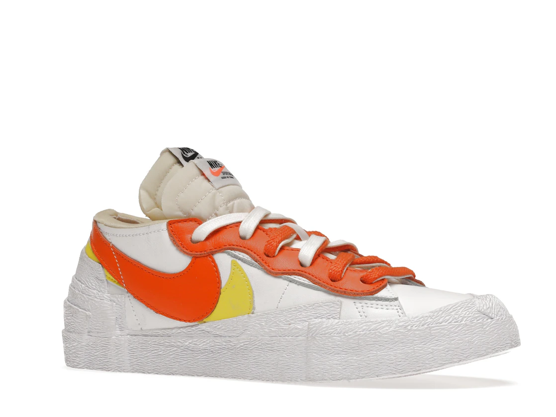 Vue 4 de Nike Blazer Low sacai White Magma Orange