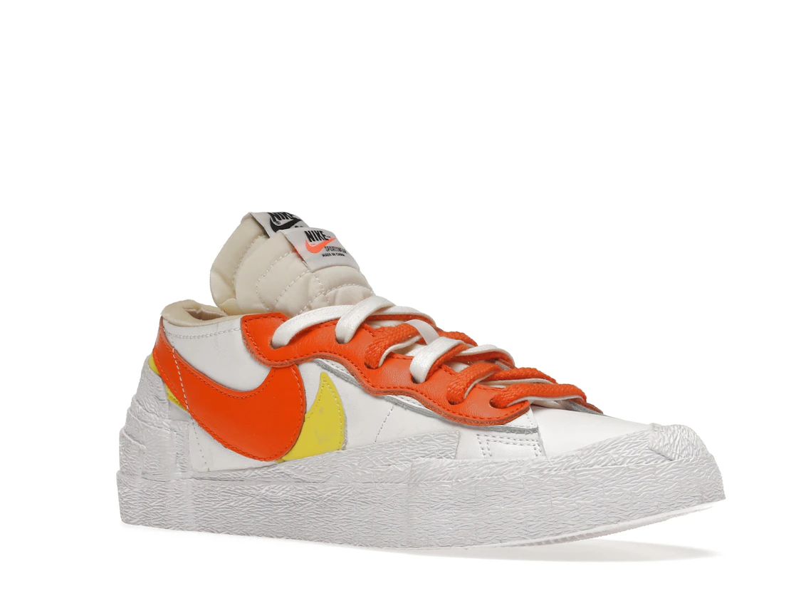 Vue 5 de Nike Blazer Low sacai White Magma Orange