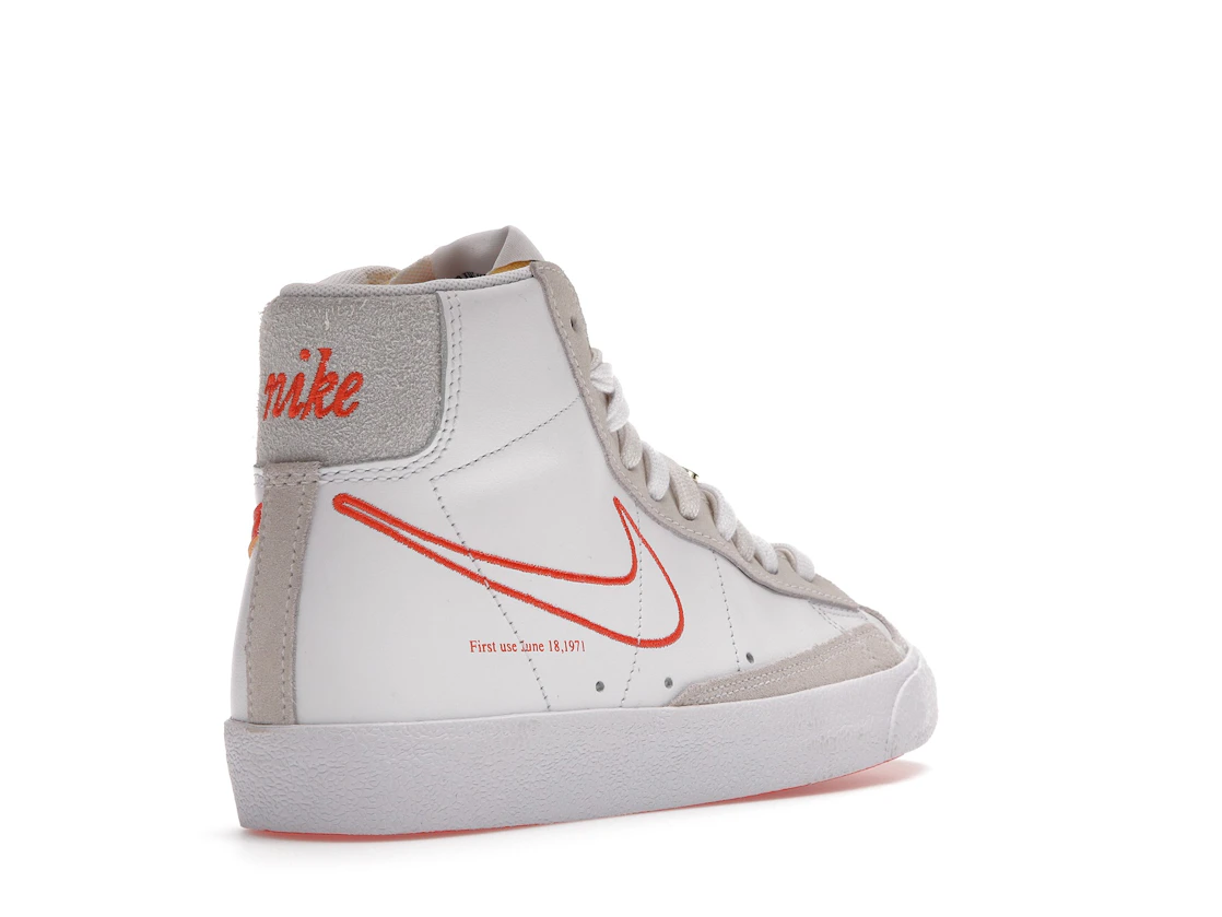 Vue 32 de Nike Blazer Mid 77 SE First Use White 