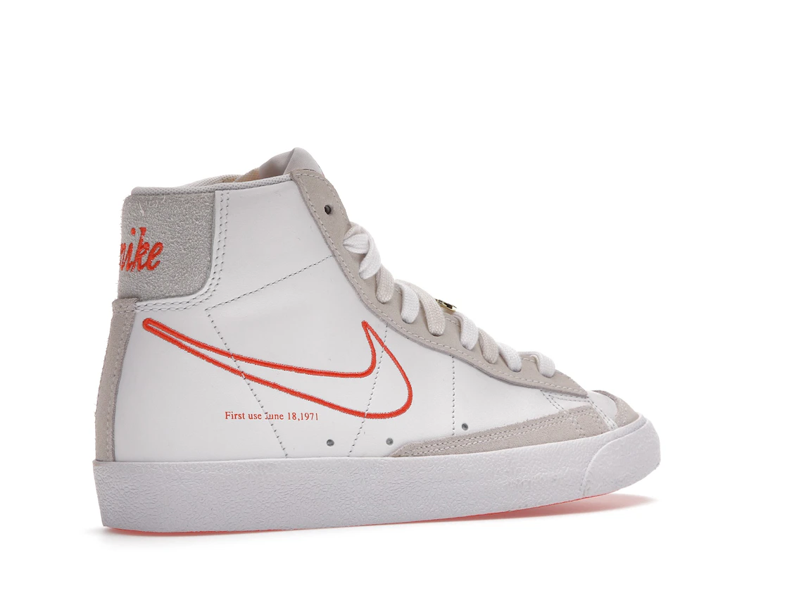 Vue 34 de Nike Blazer Mid 77 SE First Use White 