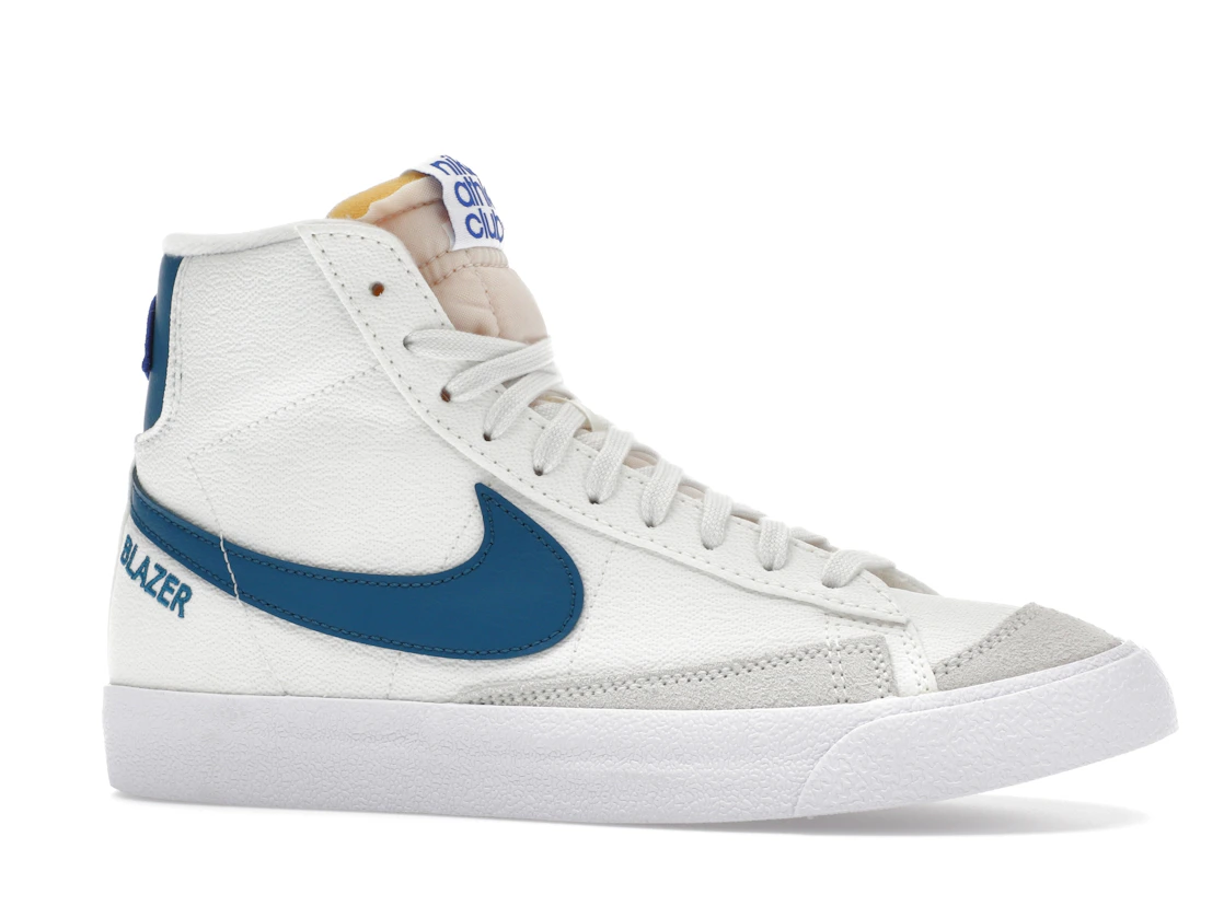 Vue 3 de Nike Blazer Mid 77 Athletic Club White Marina 