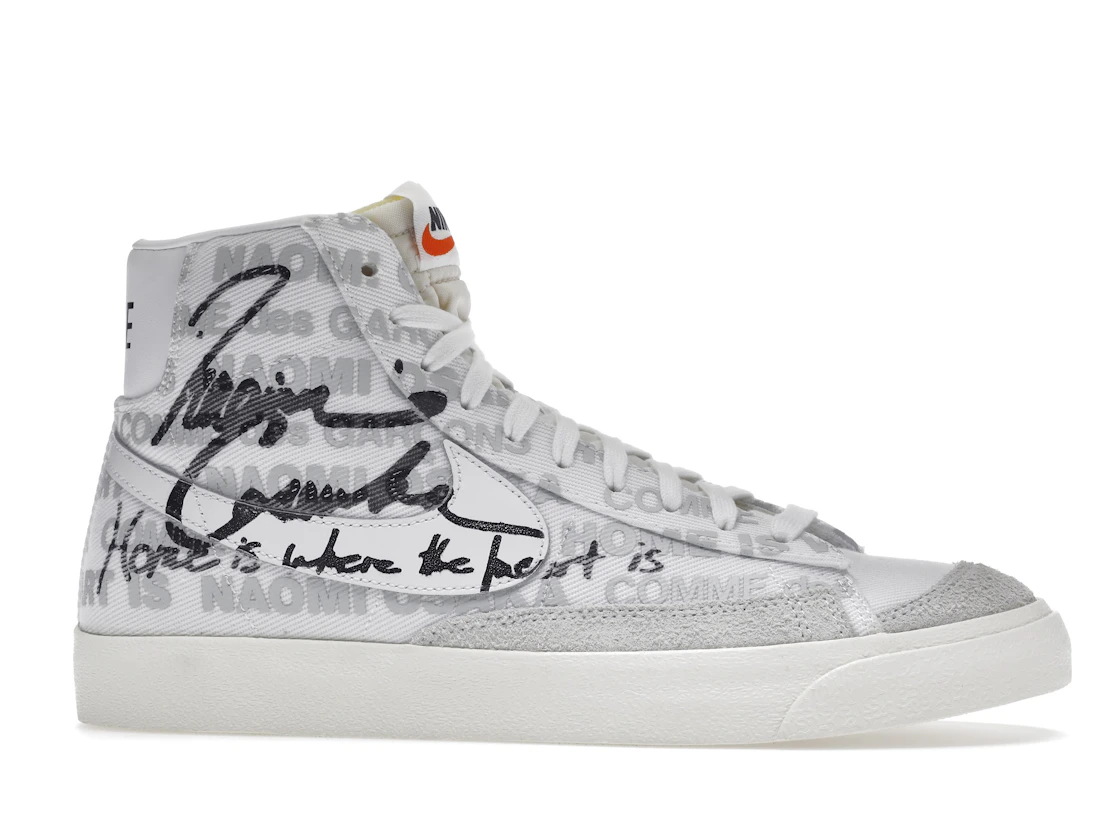 Vue 2 de Nike Blazer Mid Comme des Garcons x Naomi Osaka