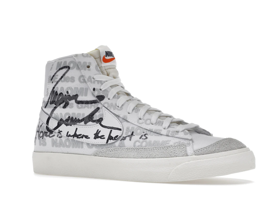 Vue 4 de Nike Blazer Mid Comme des Garcons x Naomi Osaka