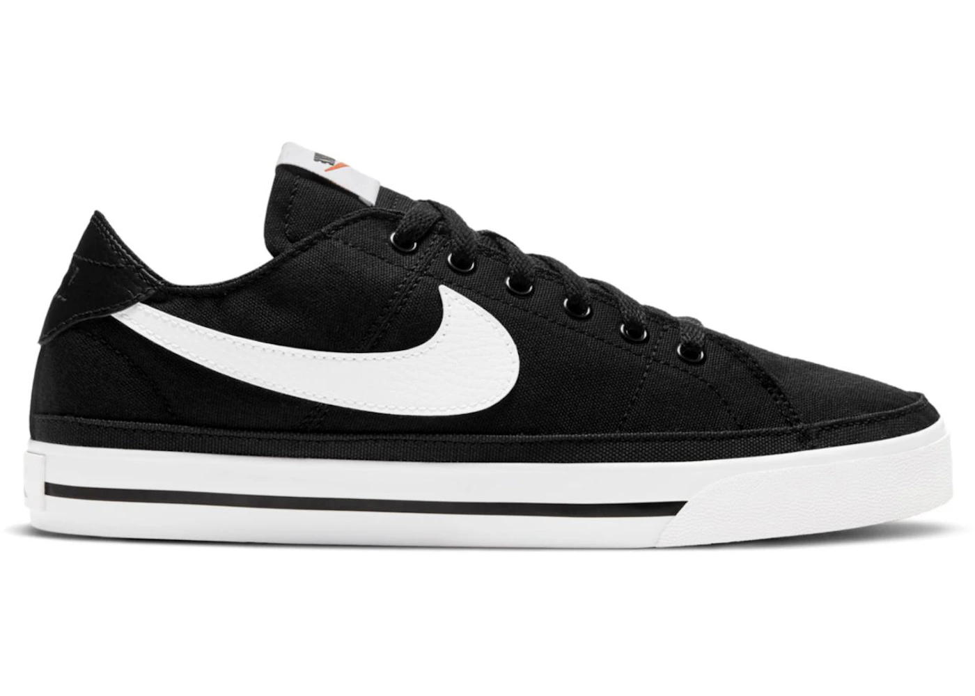 Nike Court Legacy Canvas Black White 