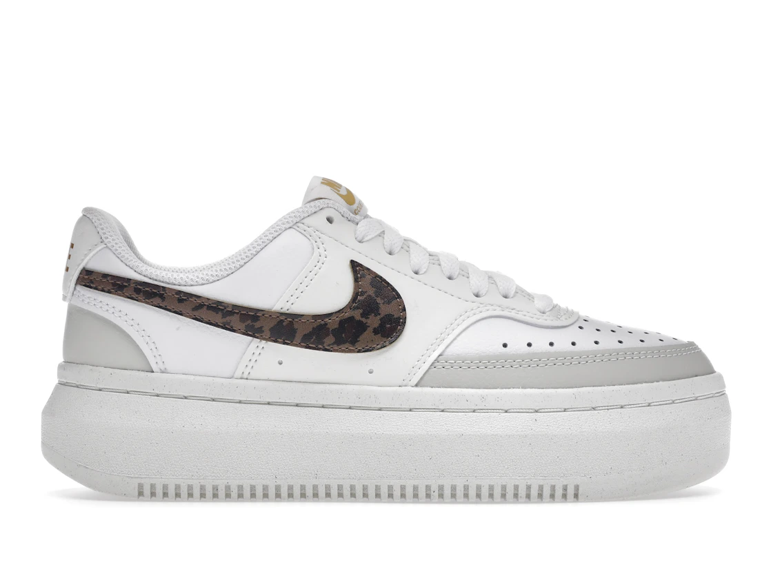 Vue 1 de Nike Court Vision Alta Low White Light Bone Sail Archaeo Brown 