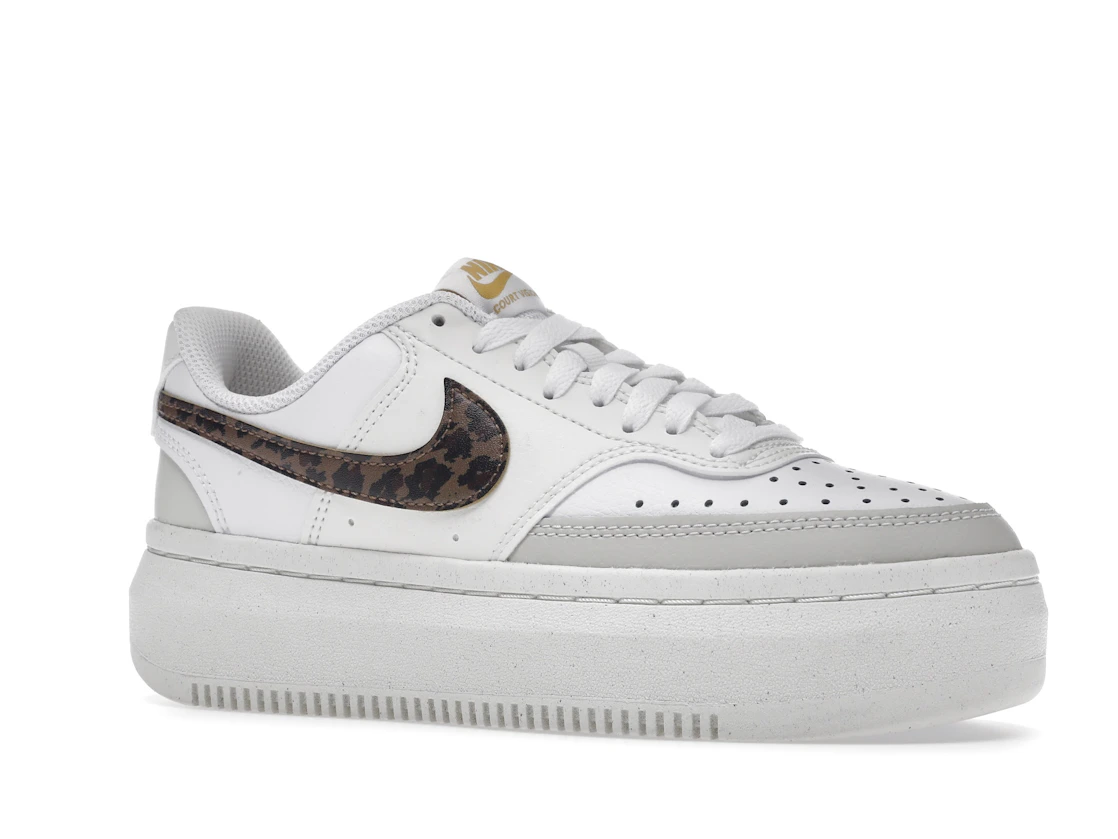 Vue 4 de Nike Court Vision Alta Low White Light Bone Sail Archaeo Brown 