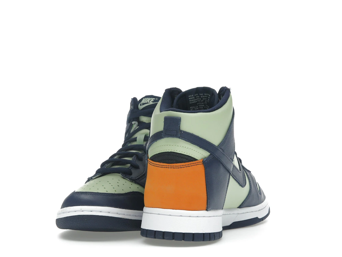 Vue 12 de Nike Dunk High See Through Pistachio Midnight Navy 