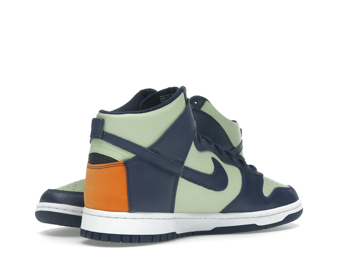 Vue 15 de Nike Dunk High See Through Pistachio Midnight Navy 