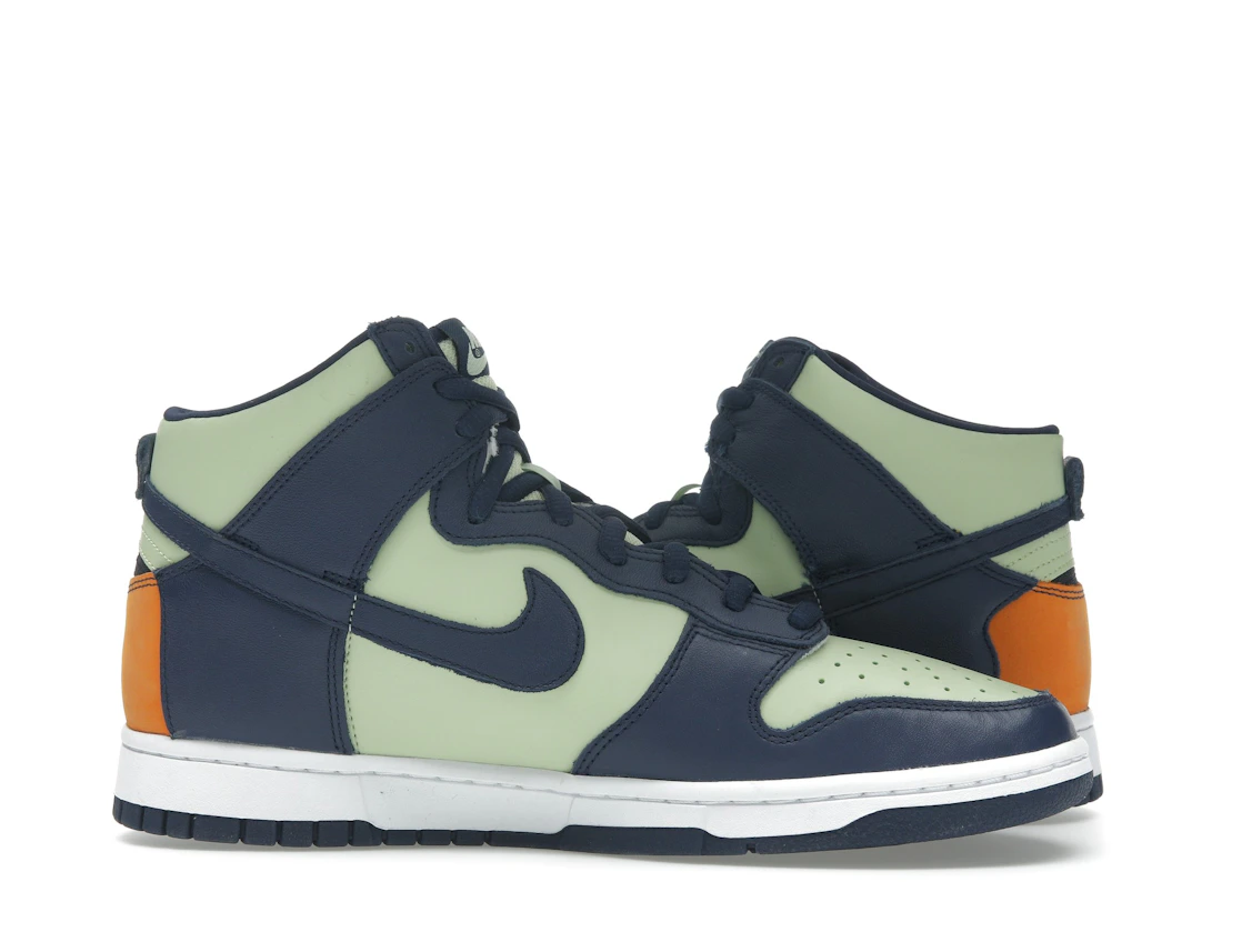 Vue 20 de Nike Dunk High See Through Pistachio Midnight Navy 