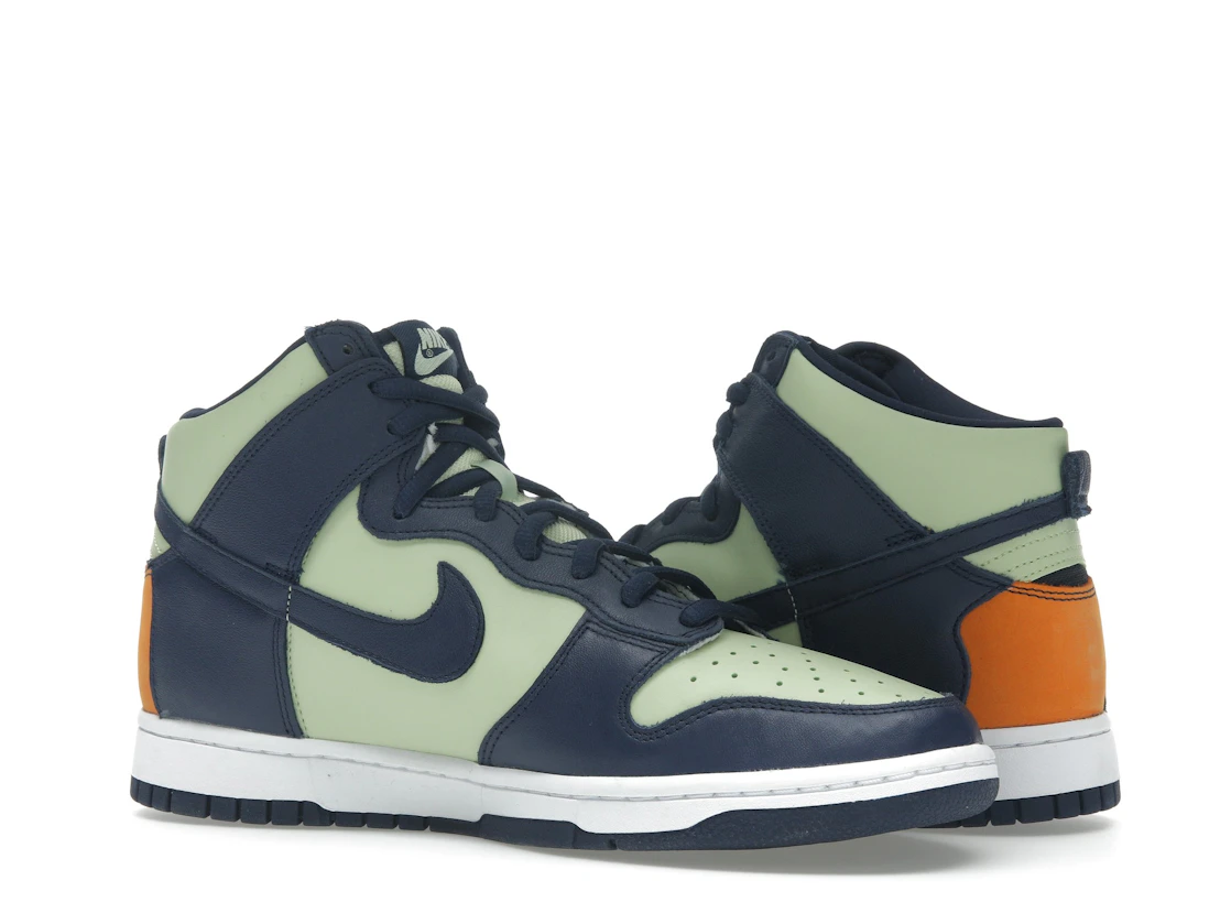Vue 22 de Nike Dunk High See Through Pistachio Midnight Navy 