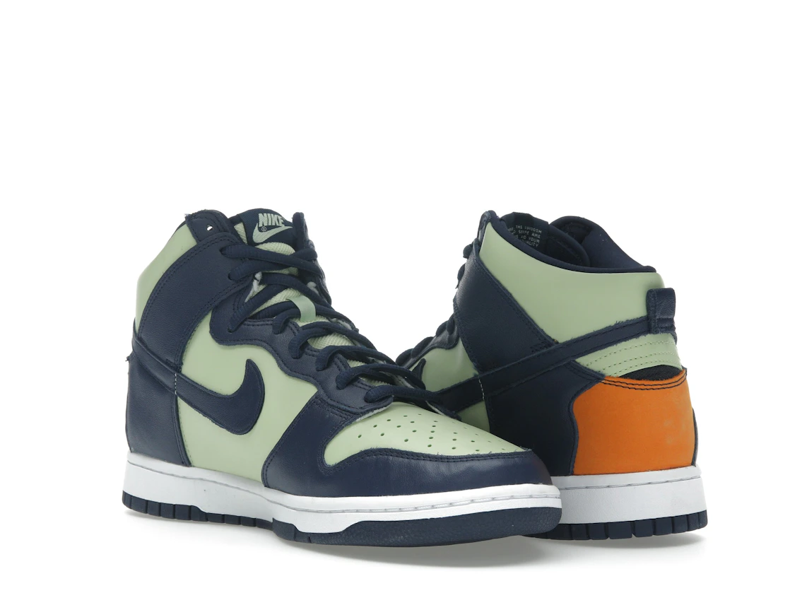 Vue 24 de Nike Dunk High See Through Pistachio Midnight Navy 