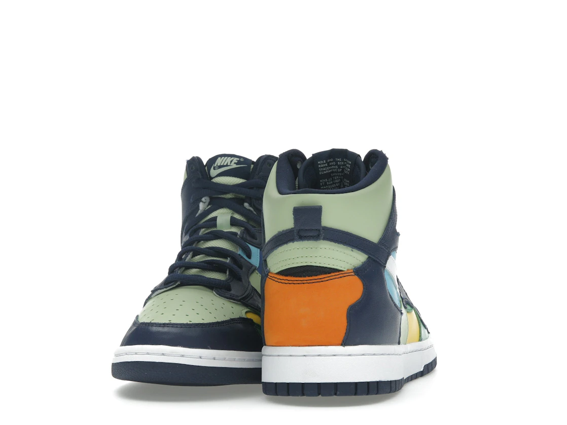Vue 29 de Nike Dunk High See Through Pistachio Midnight Navy 