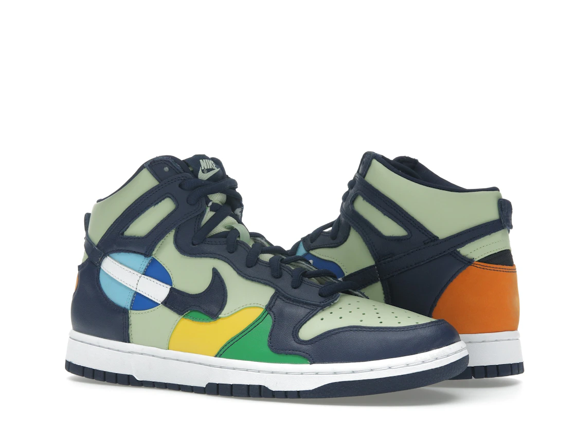 Vue 4 de Nike Dunk High See Through Pistachio Midnight Navy 
