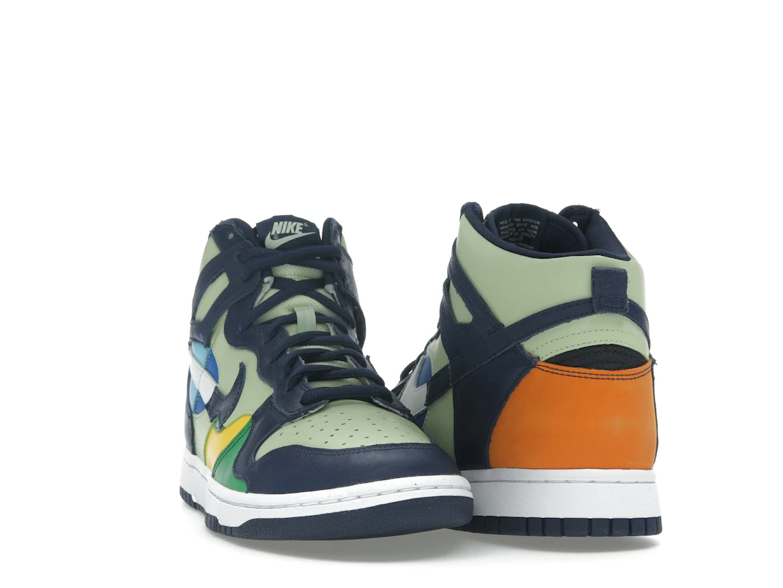 Vue 8 de Nike Dunk High See Through Pistachio Midnight Navy 