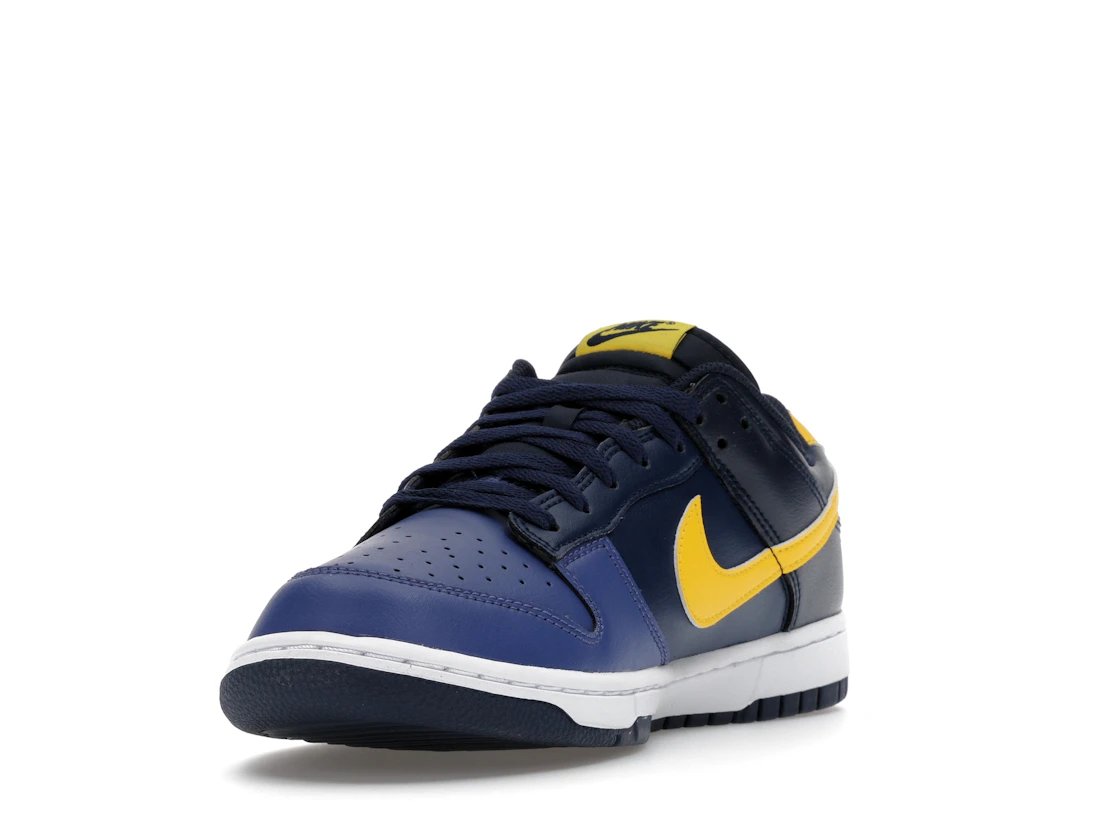 Vue 13 de Nike Dunk Low Retro Blue Legend Varsity Maize