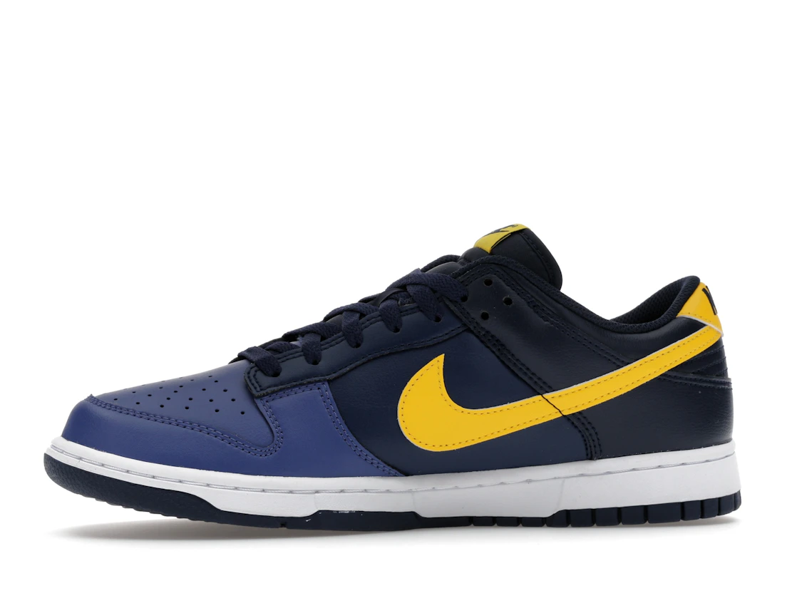 Vue 18 de Nike Dunk Low Retro Blue Legend Varsity Maize