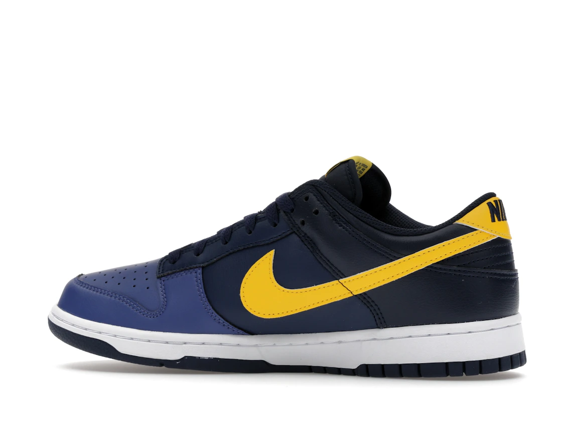 Vue 21 de Nike Dunk Low Retro Blue Legend Varsity Maize