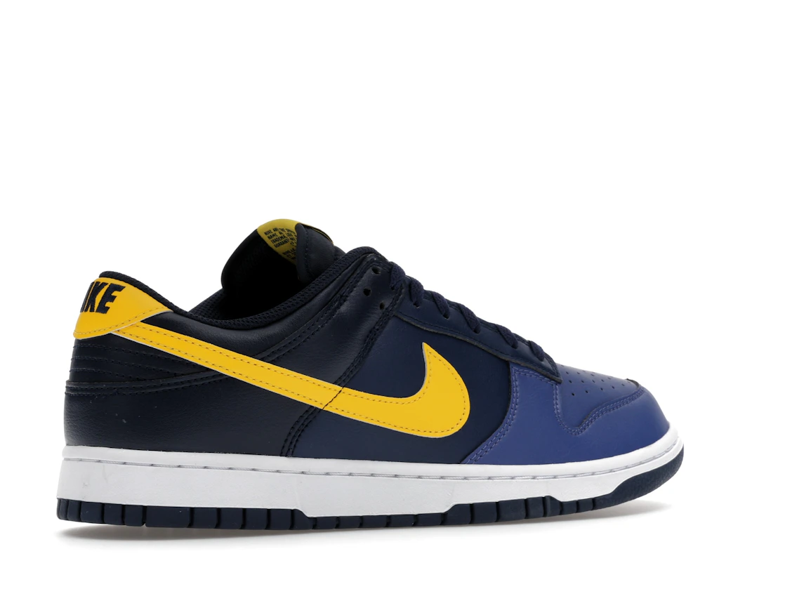 Vue 34 de Nike Dunk Low Retro Blue Legend Varsity Maize