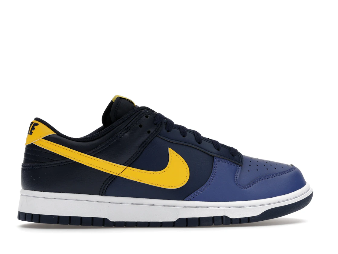 Vue 36 de Nike Dunk Low Retro Blue Legend Varsity Maize