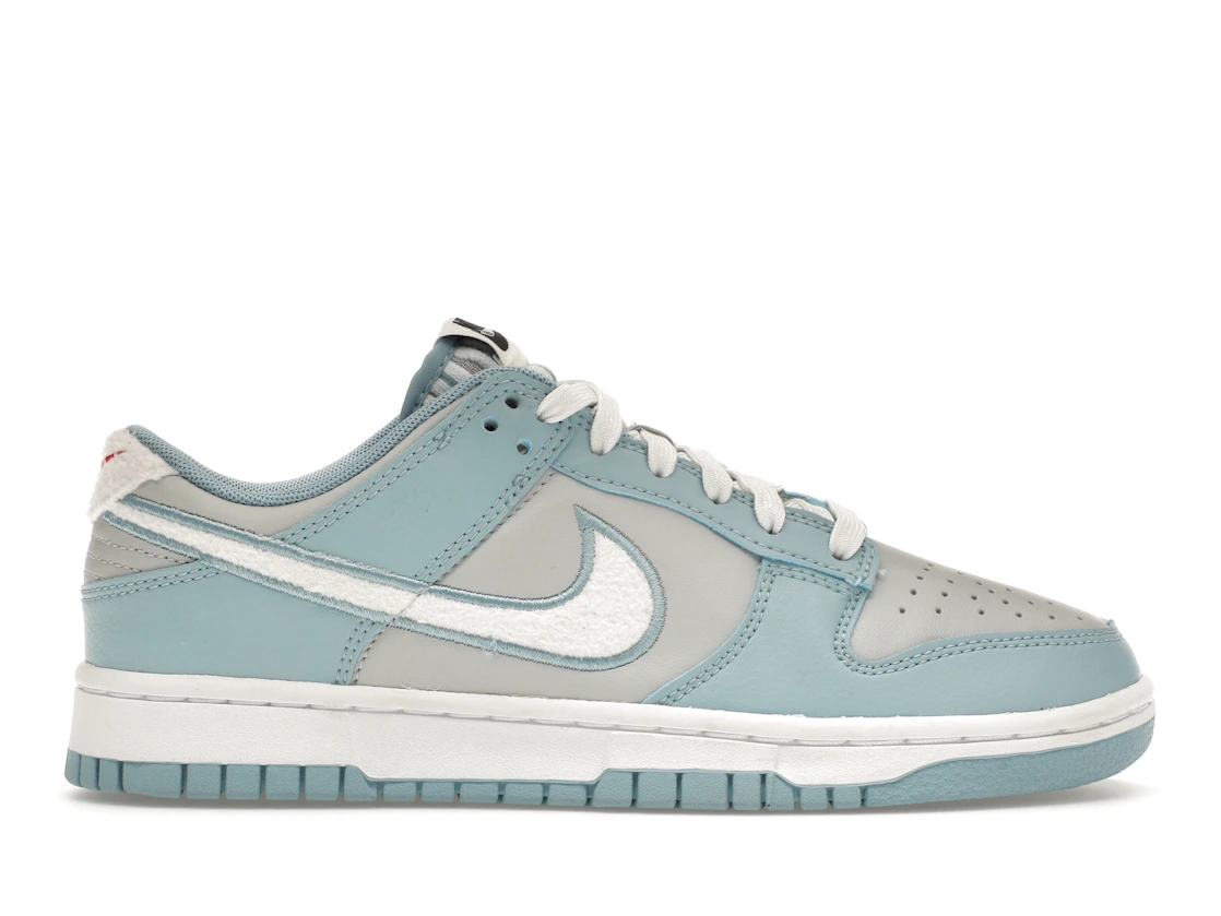 Vue 1 de Nike Dunk Low Retro Fleece Swoosh Worn Blue