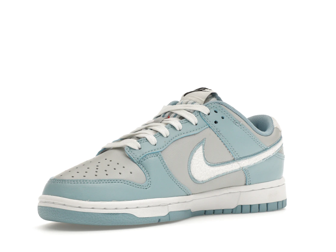 Vue 15 de Nike Dunk Low Retro Fleece Swoosh Worn Blue