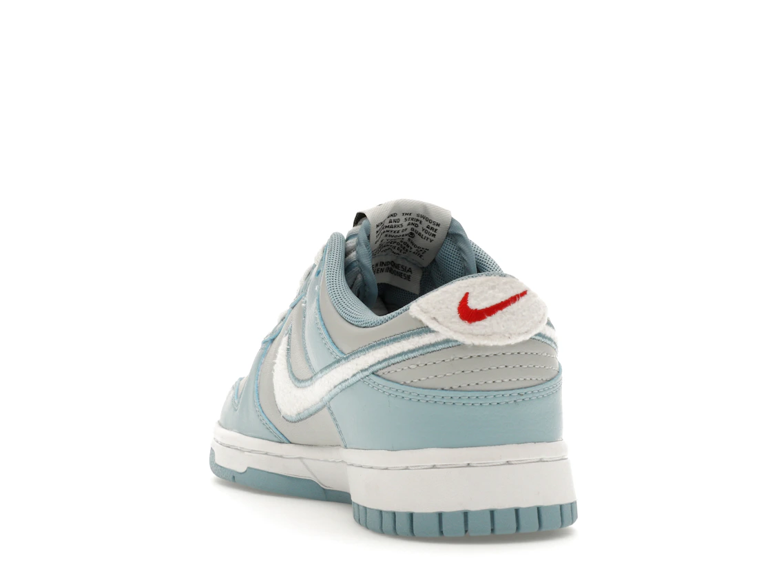 Vue 26 de Nike Dunk Low Retro Fleece Swoosh Worn Blue
