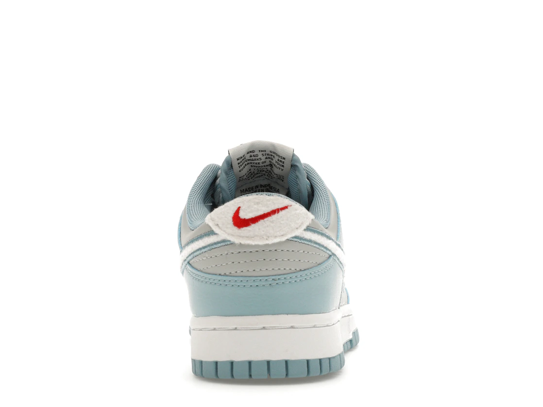 Vue 28 de Nike Dunk Low Retro Fleece Swoosh Worn Blue