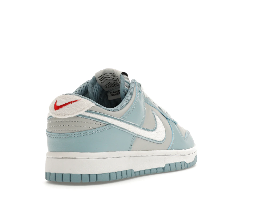 Vue 31 de Nike Dunk Low Retro Fleece Swoosh Worn Blue