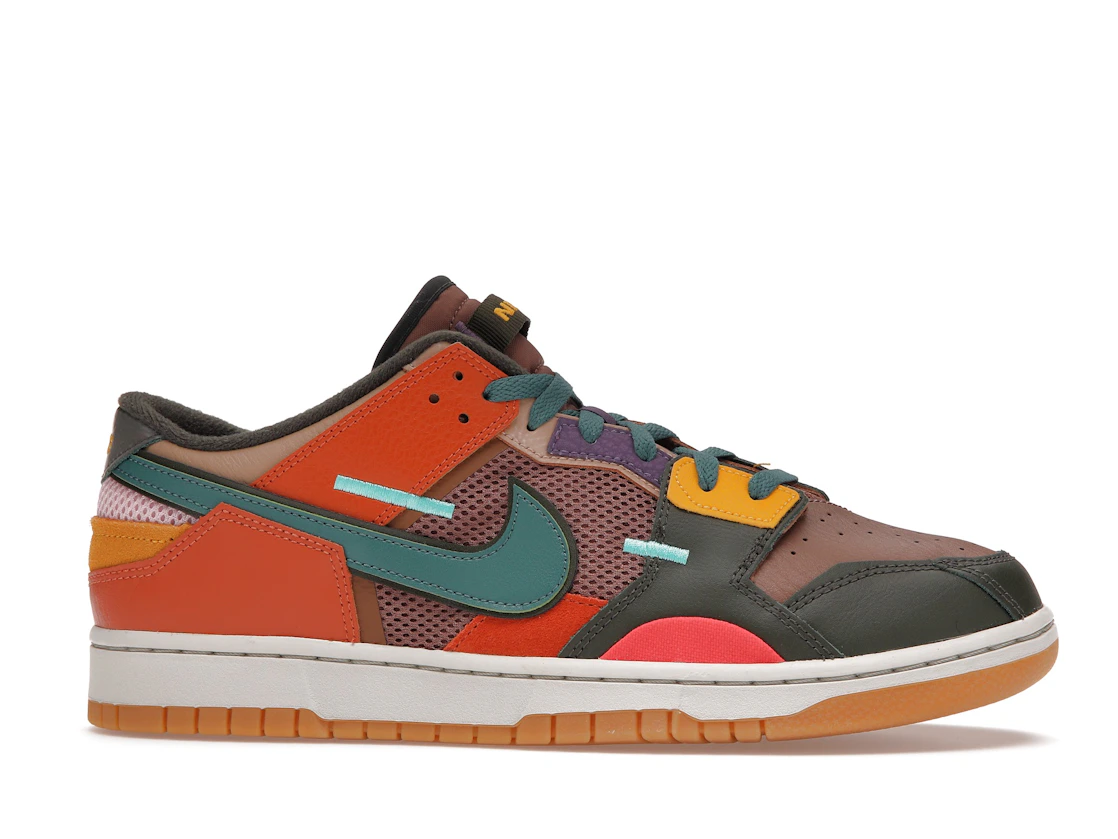 Vue 2 de Nike Dunk Low Scrap Archeo Brown