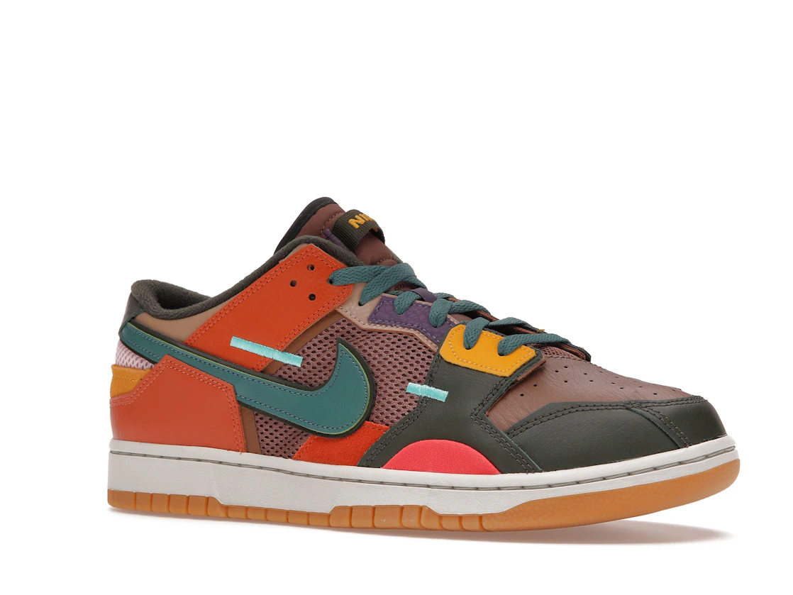 Vue 4 de Nike Dunk Low Scrap Archeo Brown