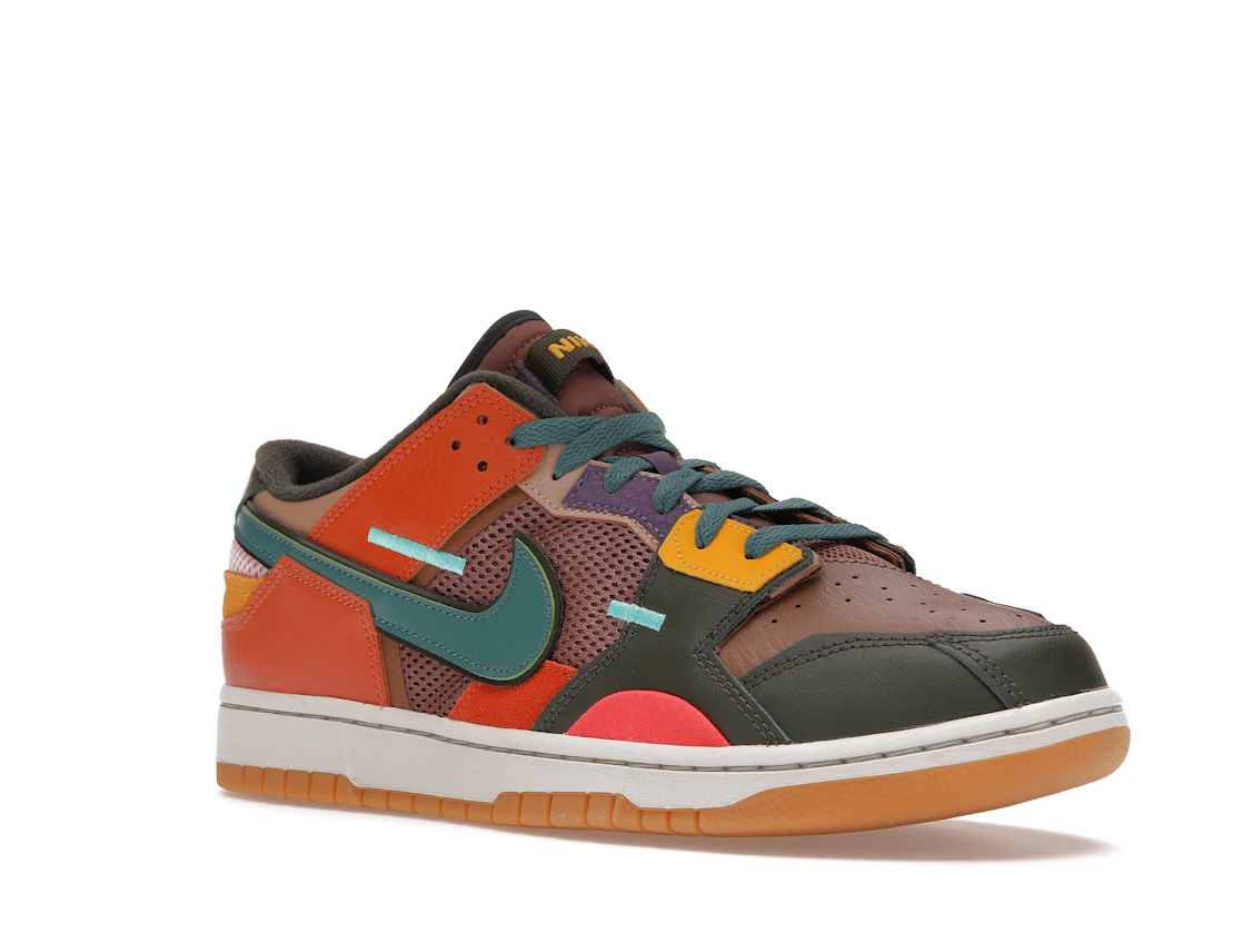 Vue 5 de Nike Dunk Low Scrap Archeo Brown