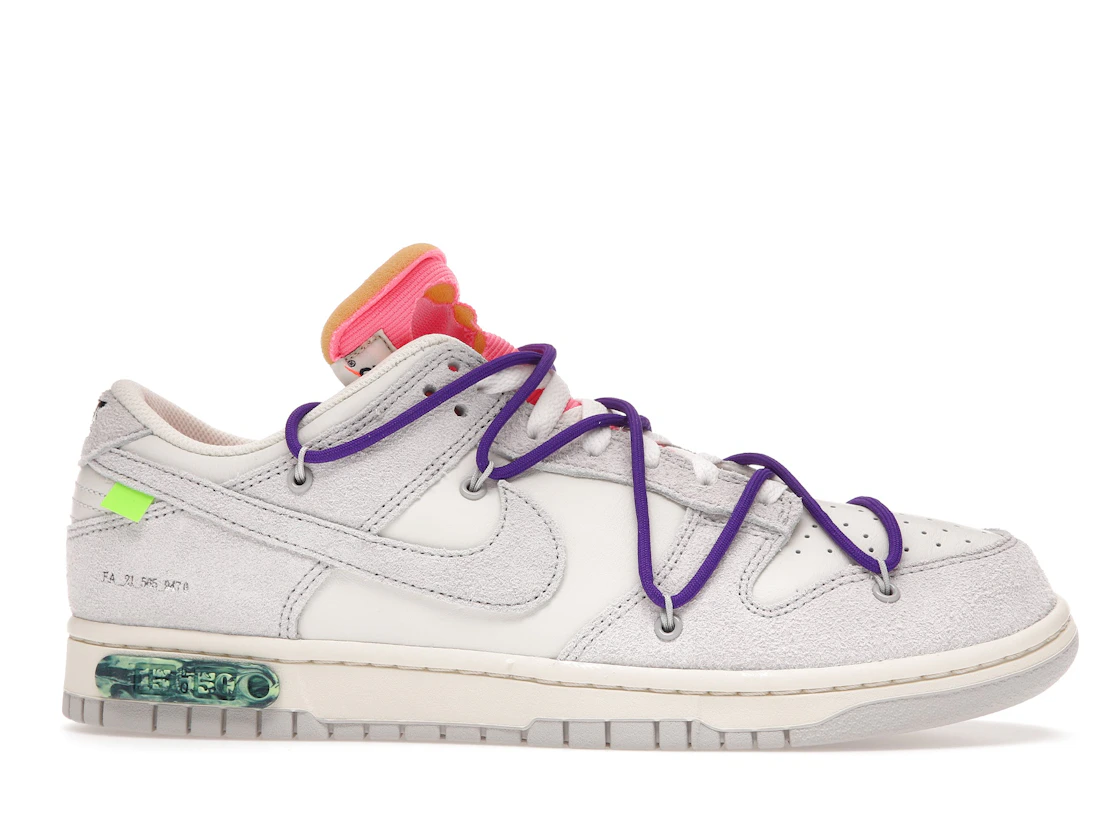 Vue 2 de Nike Dunk Low Off-White Lot 15