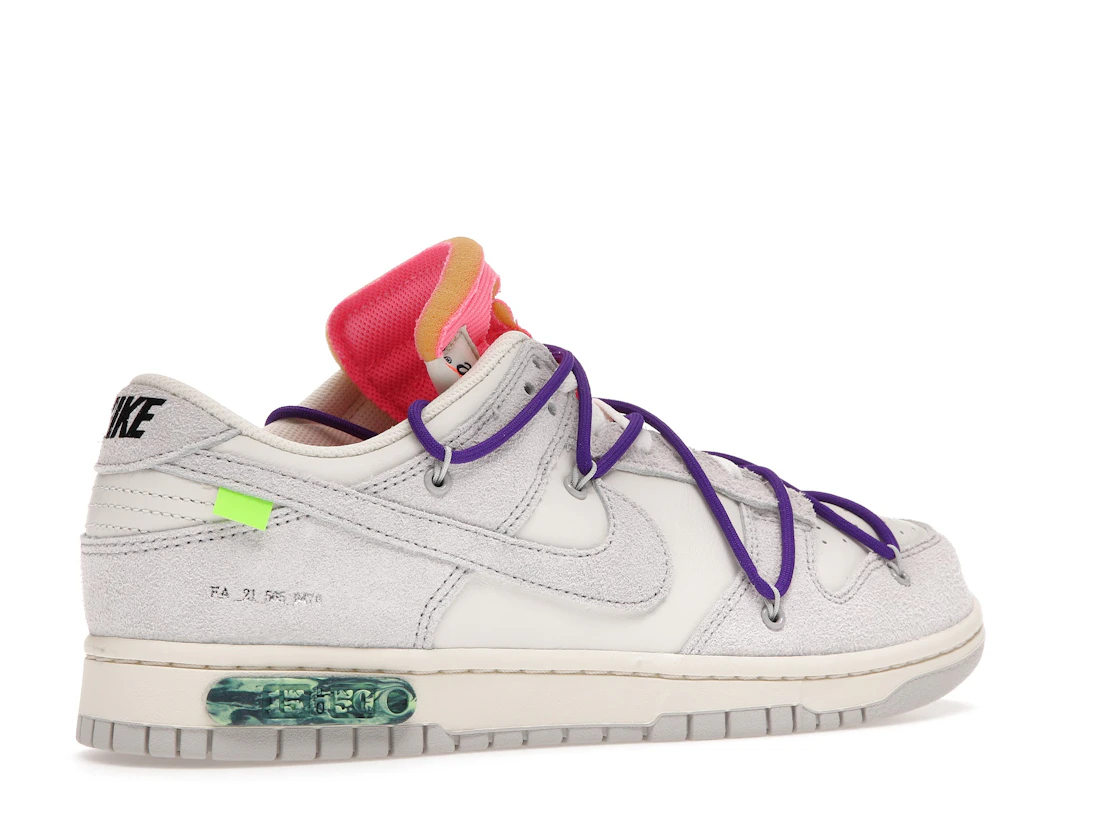 Vue 34 de Nike Dunk Low Off-White Lot 15
