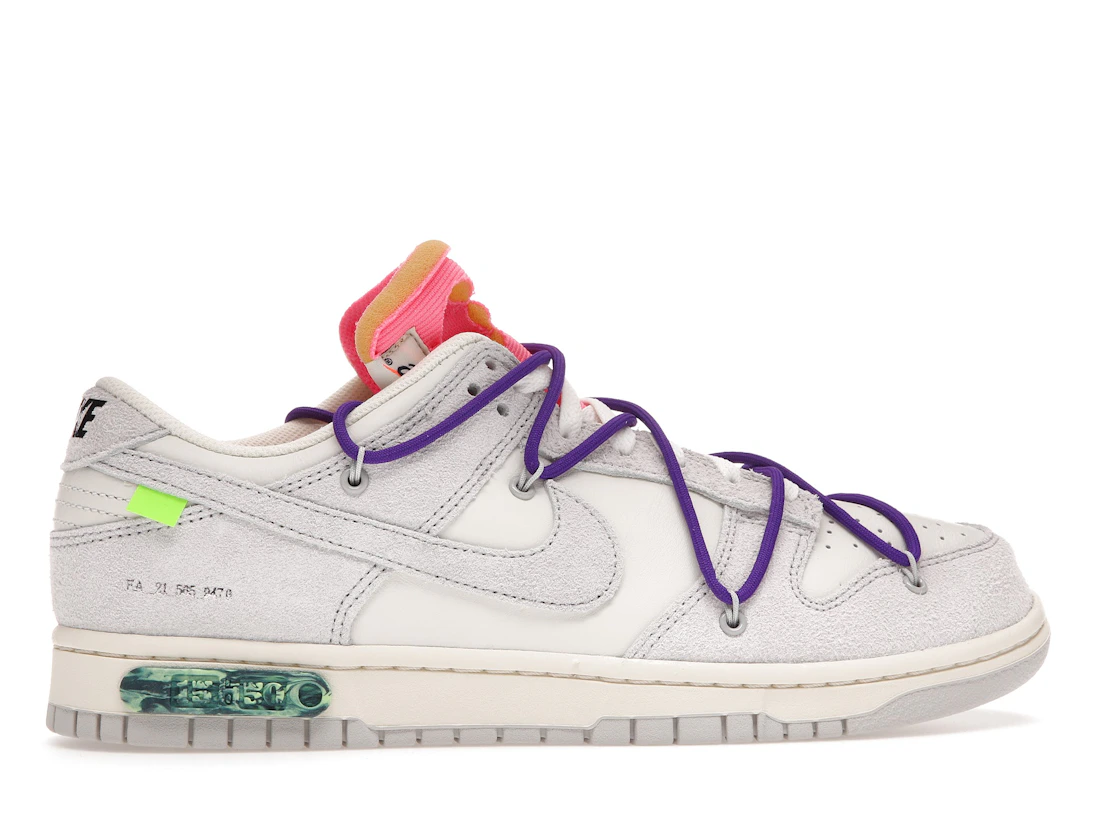 Vue 36 de Nike Dunk Low Off-White Lot 15