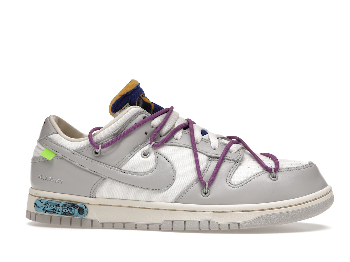 Vue 2 de Nike Dunk Low Off-White Lot 48