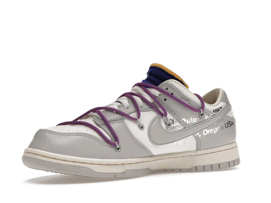 Vue 16 de Nike Dunk Low Off-White Lot 48