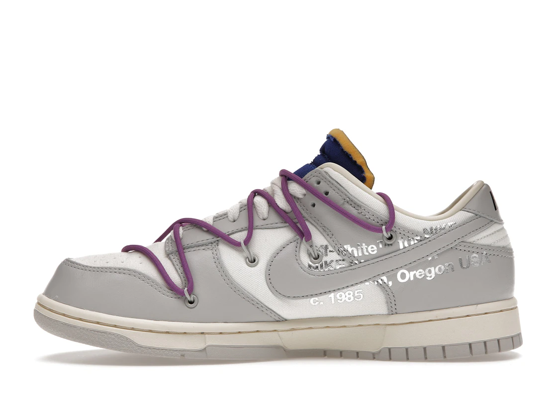 Vue 19 de Nike Dunk Low Off-White Lot 48