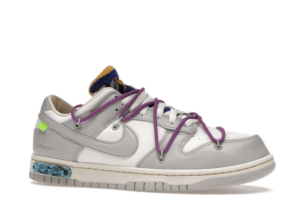 Vue 3 de Nike Dunk Low Off-White Lot 48