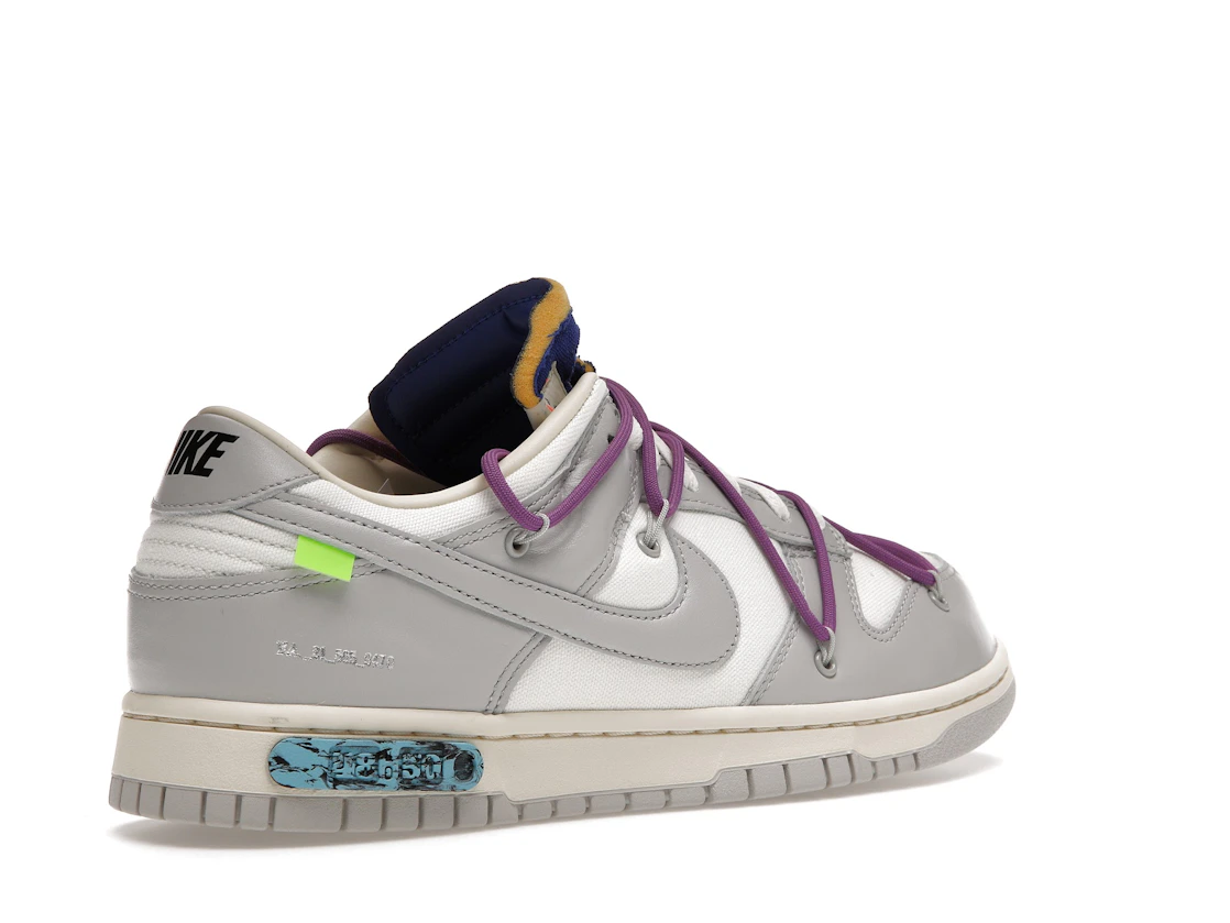 Vue 33 de Nike Dunk Low Off-White Lot 48
