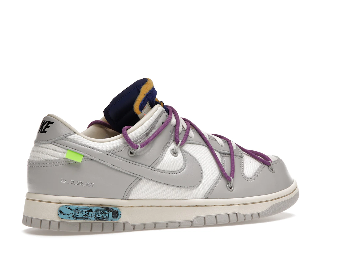 Vue 34 de Nike Dunk Low Off-White Lot 48