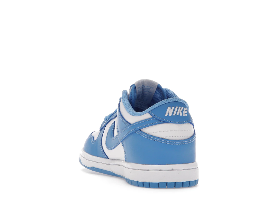 Vue 26 de Nike Dunk Low UNC (PS)