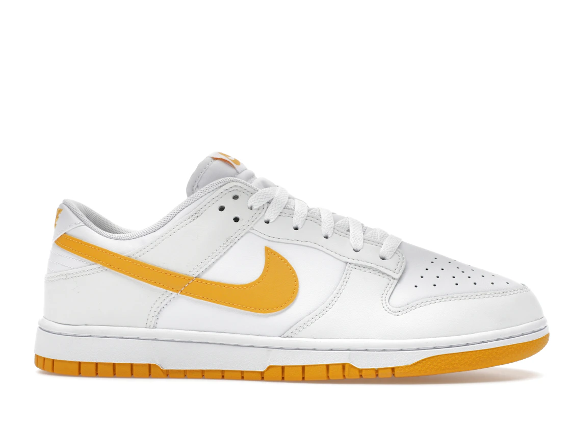 Vue 2 de Nike Dunk Low White University Gold