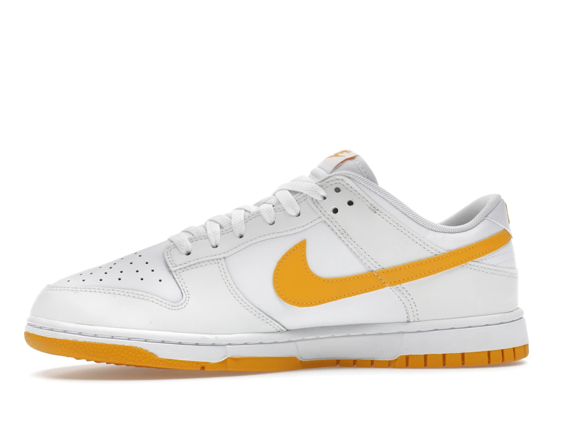 Vue 18 de Nike Dunk Low White University Gold