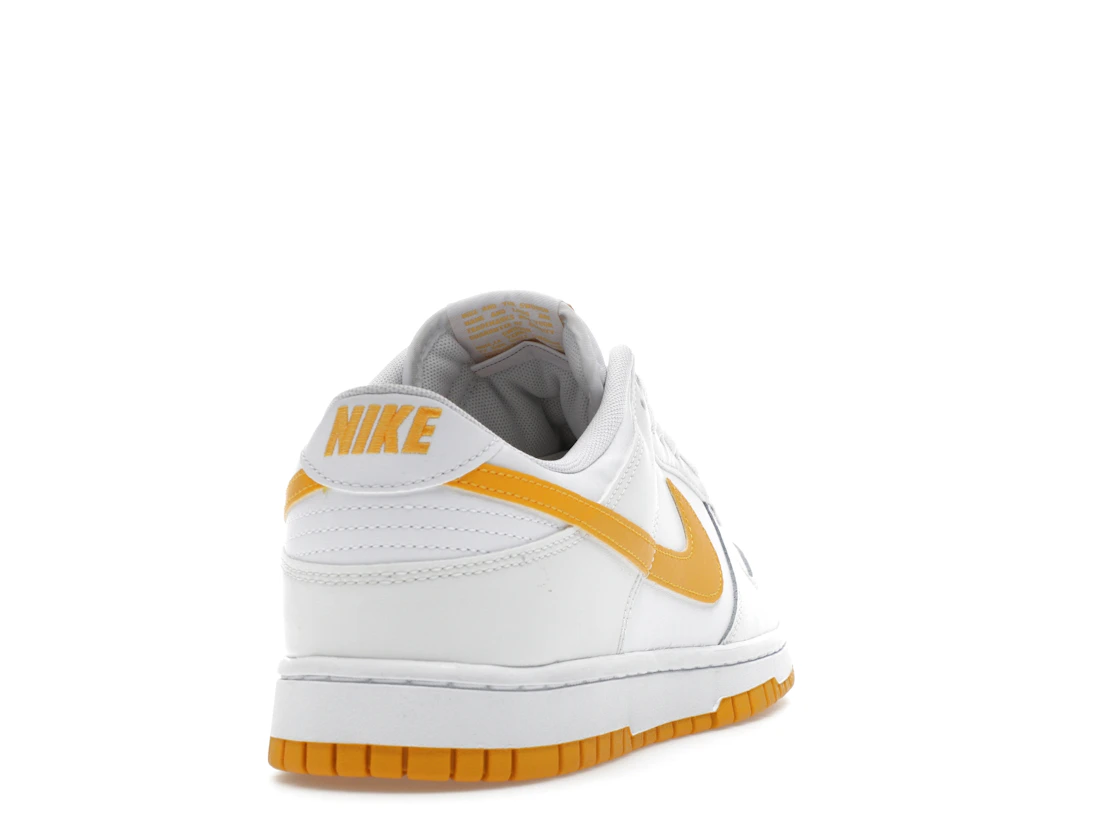 Vue 30 de Nike Dunk Low White University Gold