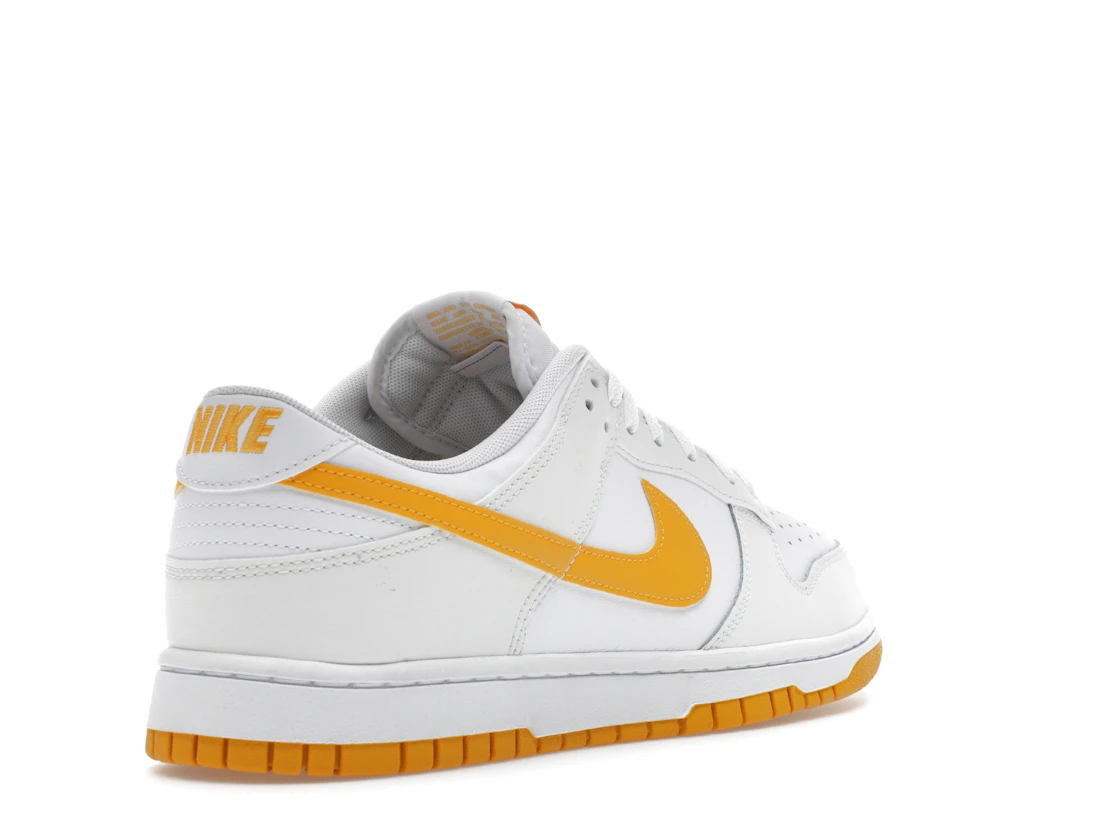 Vue 32 de Nike Dunk Low White University Gold