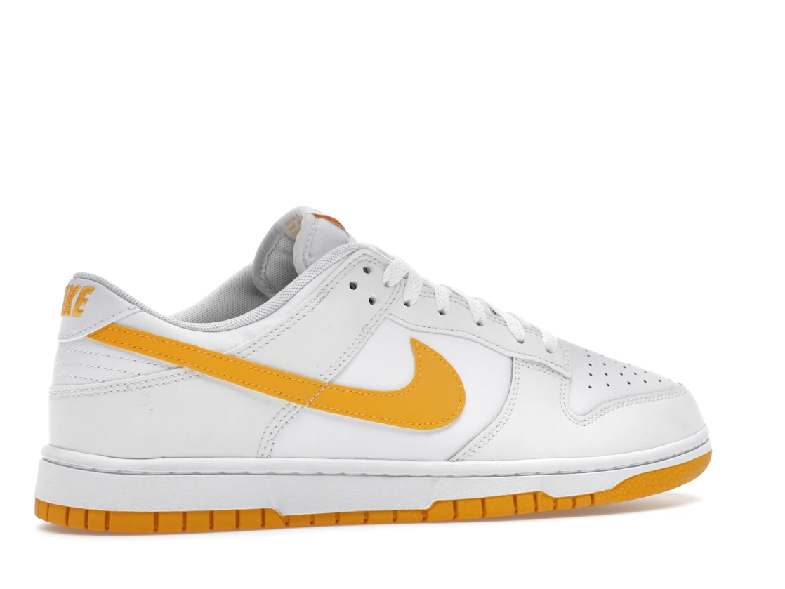 Vue 35 de Nike Dunk Low White University Gold