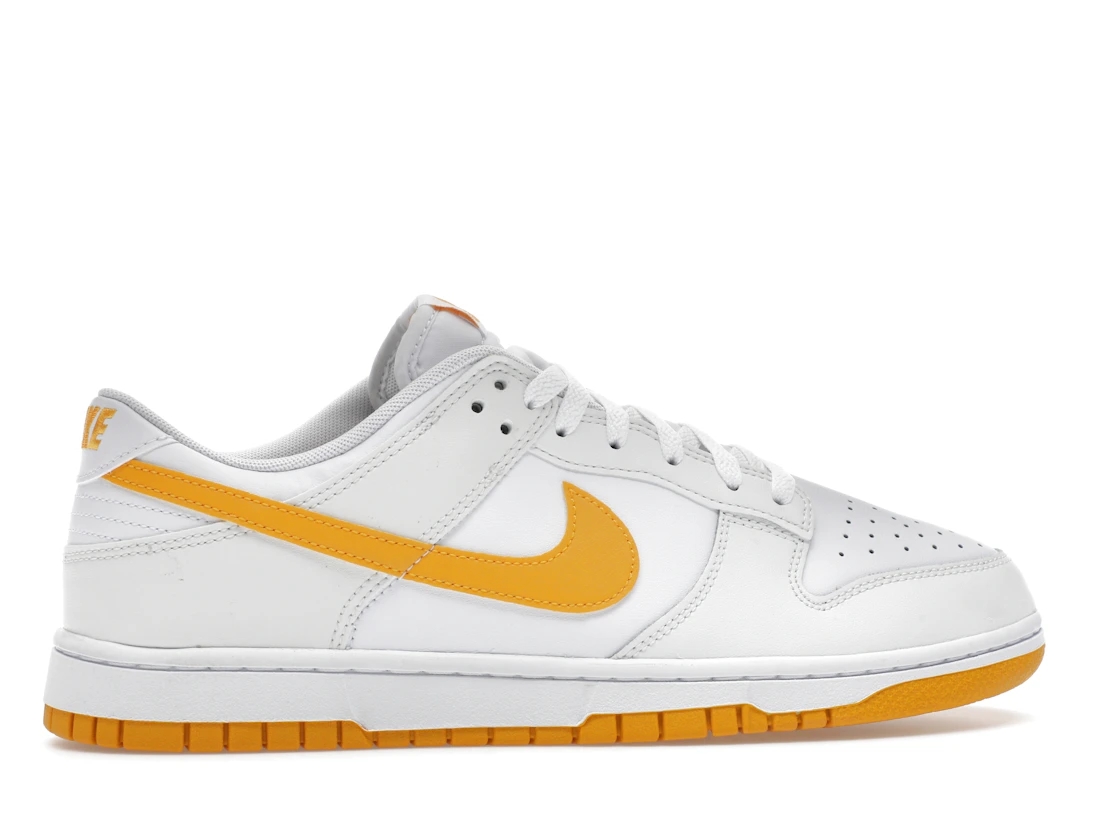 Vue 36 de Nike Dunk Low White University Gold