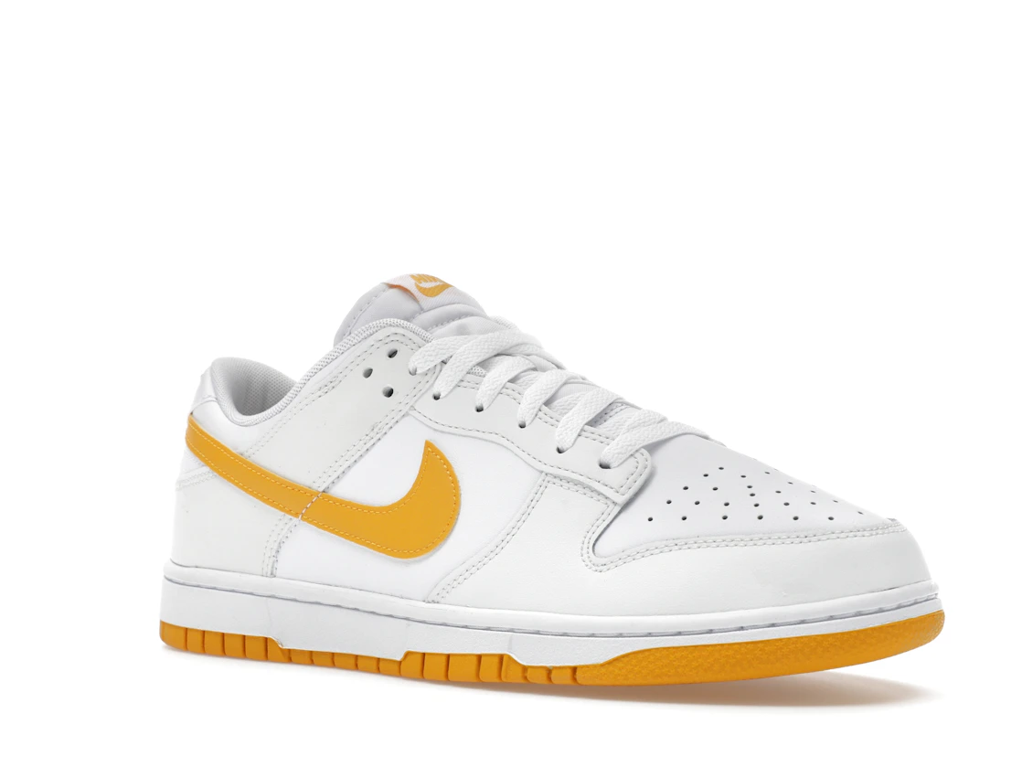 Vue 5 de Nike Dunk Low White University Gold