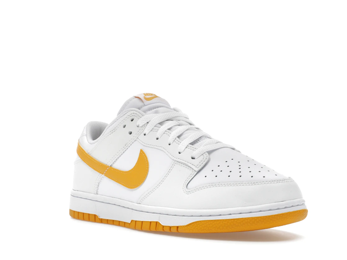 Vue 6 de Nike Dunk Low White University Gold