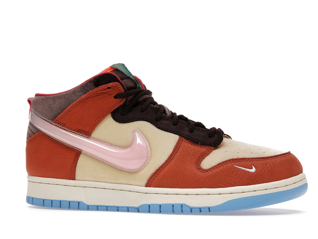 Vue 3 de Nike Dunk Mid Social Status Free Lunch Chocolate Milk